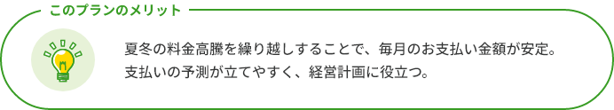 毎月のお支払い金額が安定