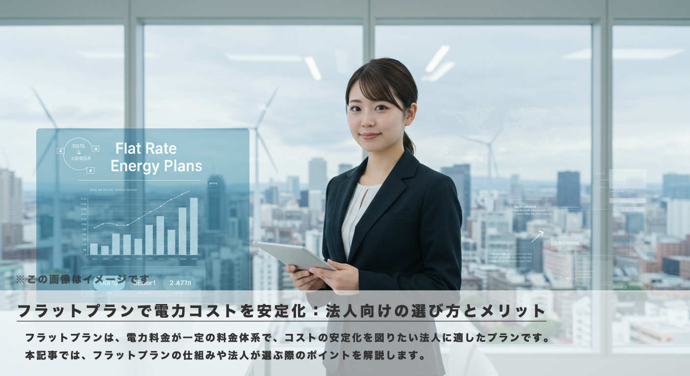 フラットプランで電力コストを安定化：法人向けの選び方とメリット