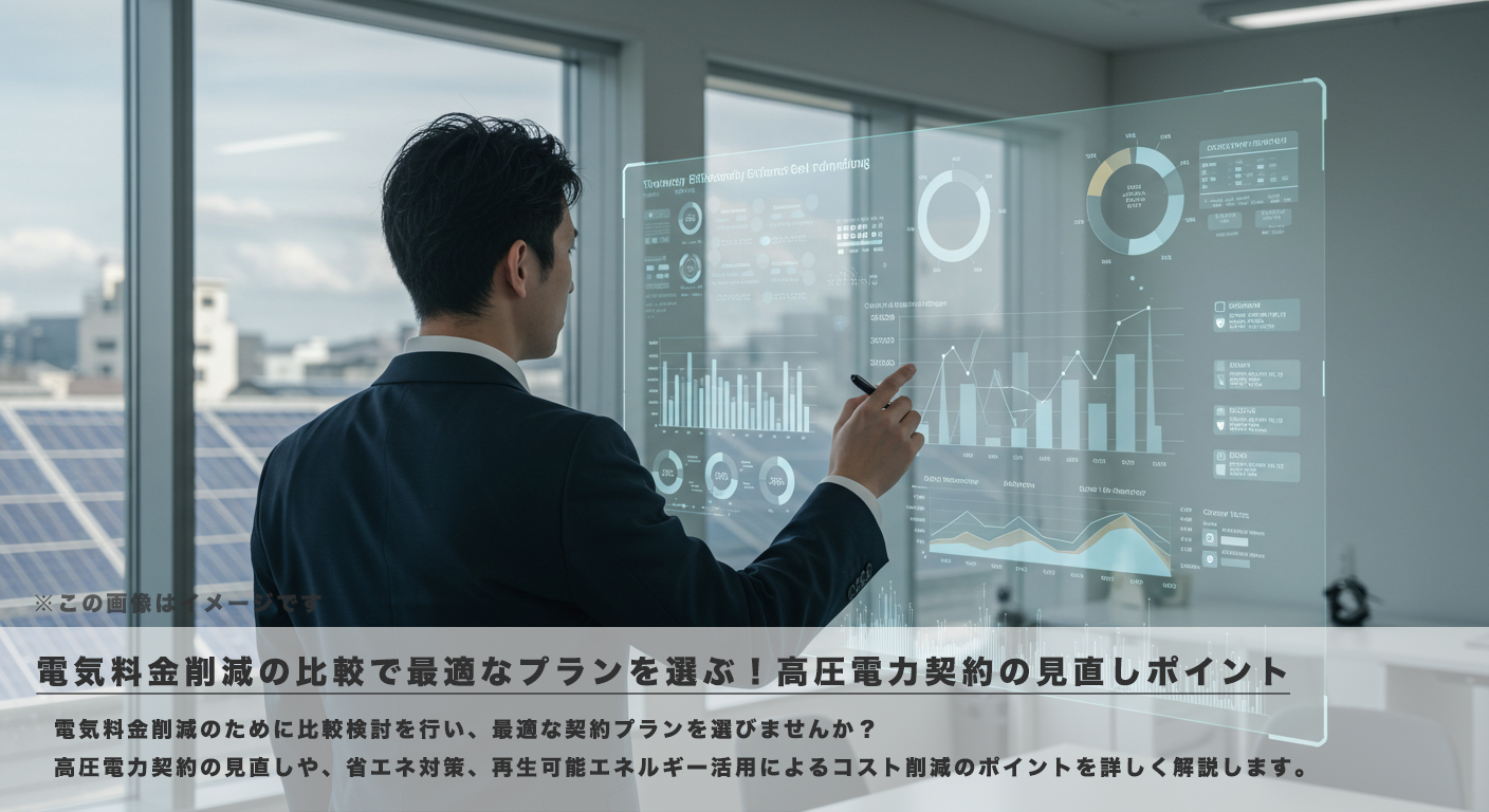 電気料金削減の比較で最適なプランを選ぶ!高圧電力契約の見直しポイント