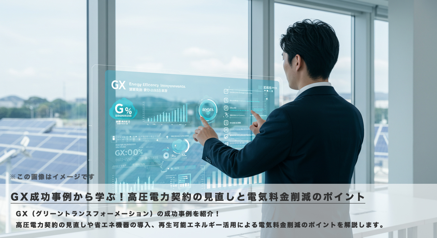GX成功事例から学ぶ!高圧電力契約の見直しと電気料金削減のポイント