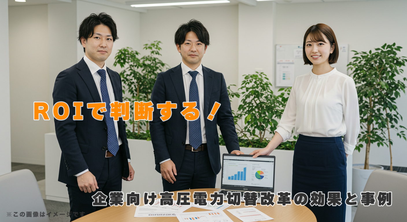 ROIで判断する！企業向け高圧電力切替改革の効果と事例