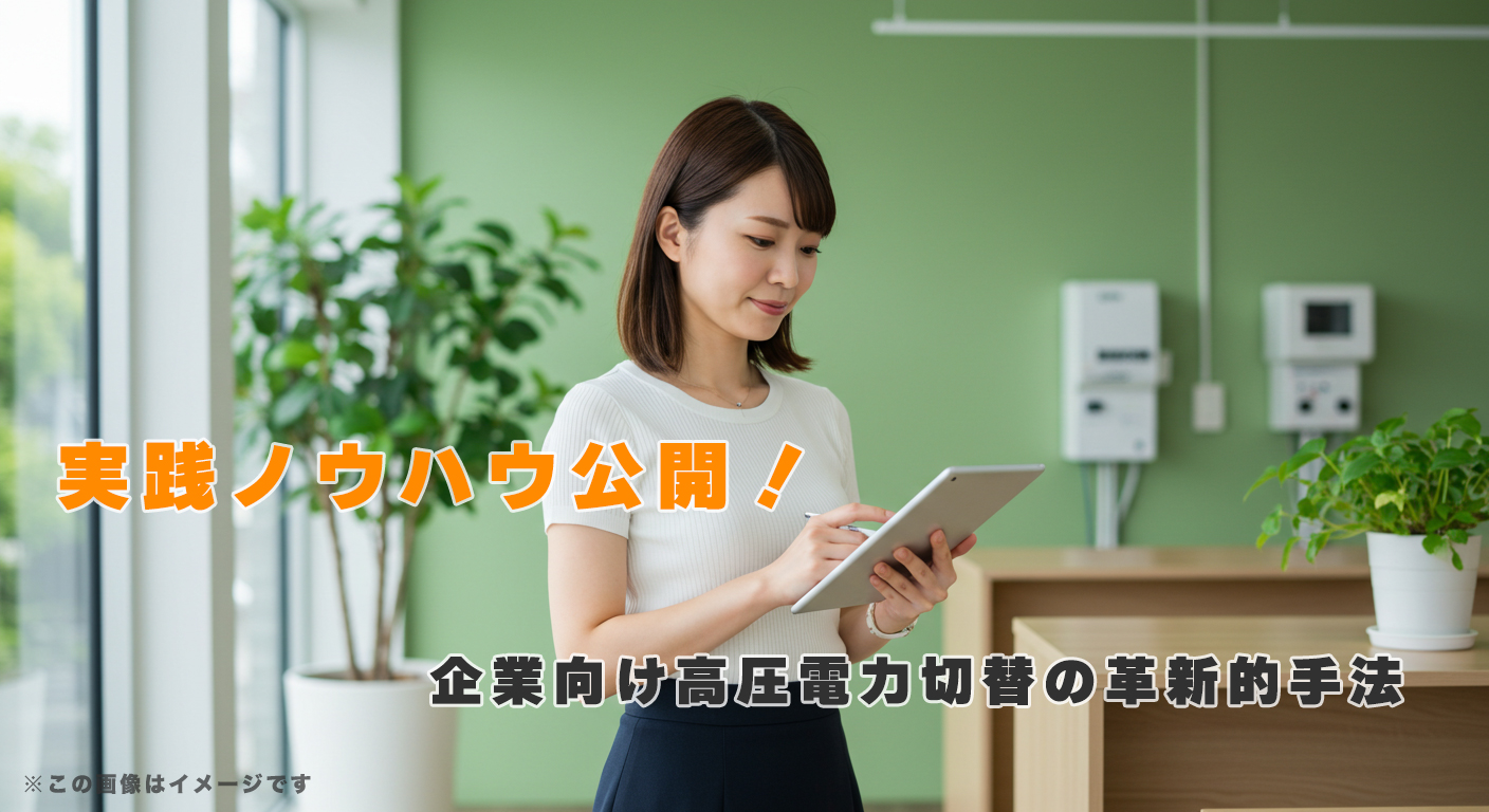 実践ノウハウ公開！企業向け高圧電力切替の革新的手法