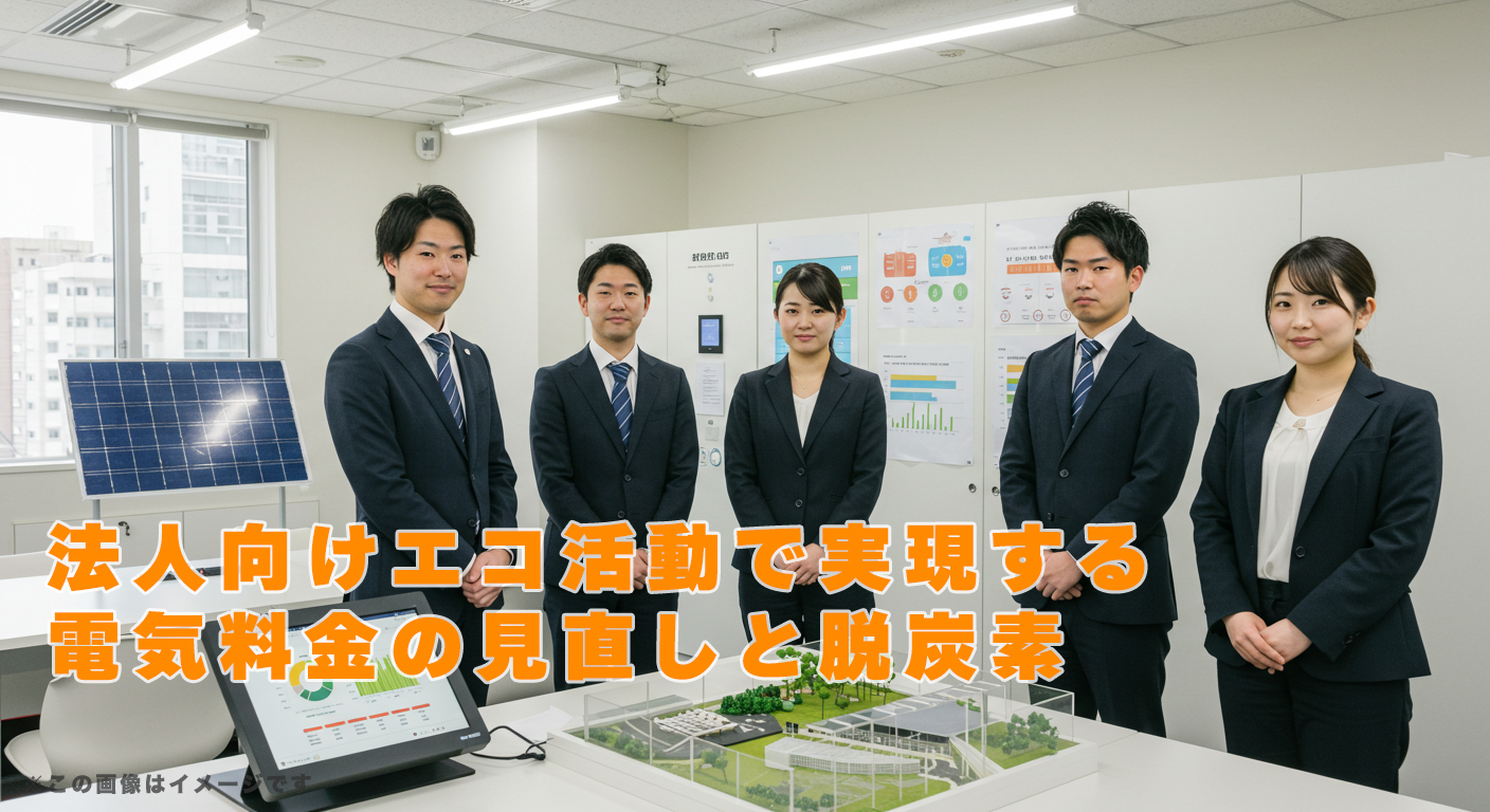 法人向けエコ活動で実現する電気料金の見直しと脱炭素