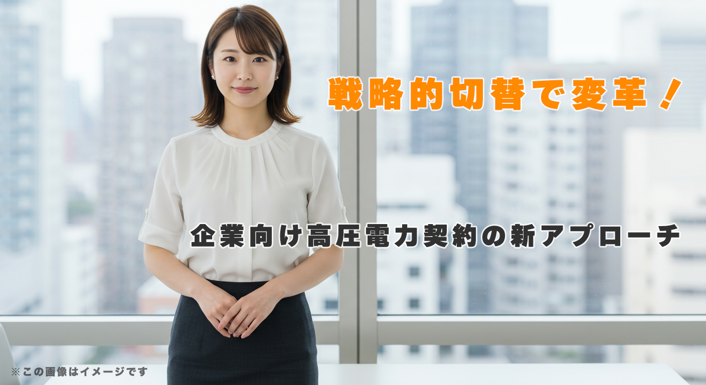 戦略的切替で変革！企業向け高圧電力契約の新アプローチ