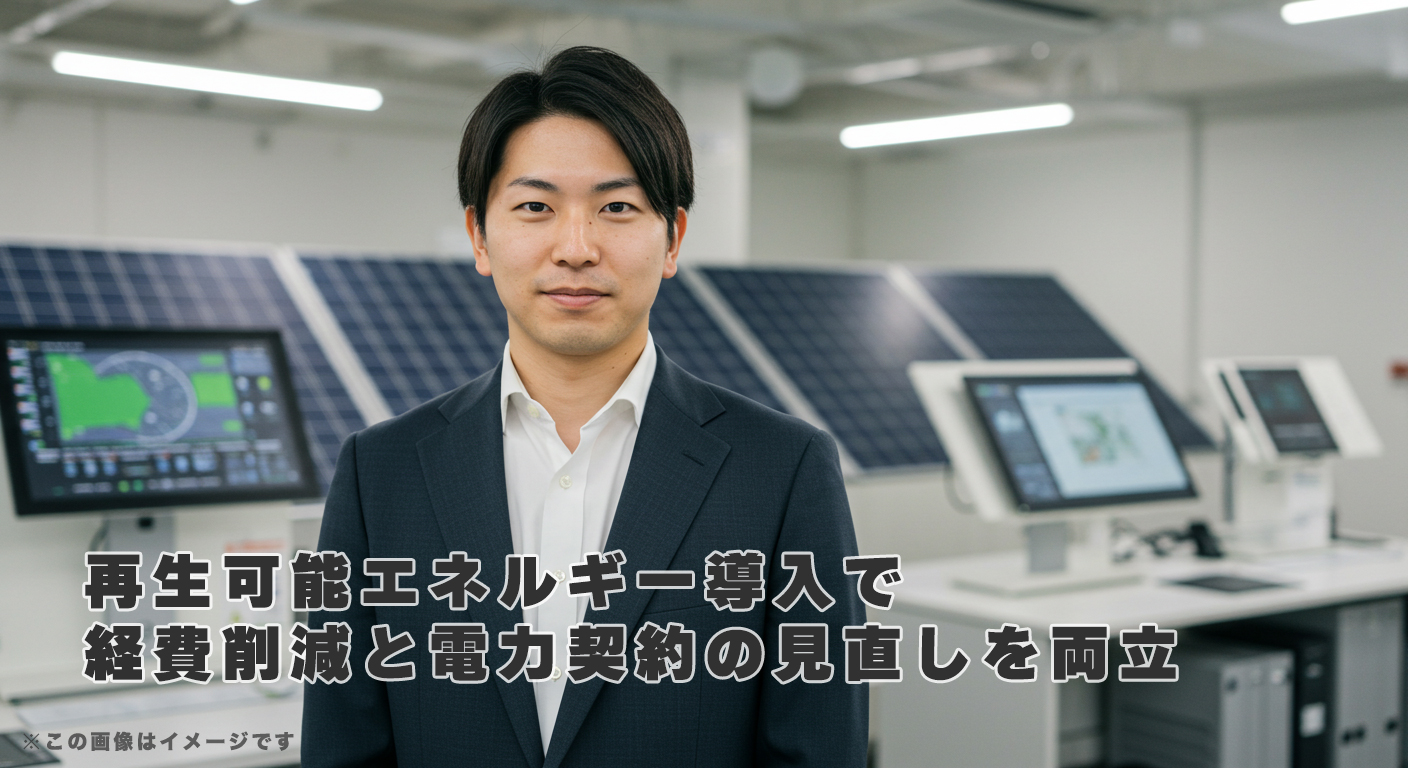 再生可能エネルギー導入で経費削減と電力契約の見直しを両立