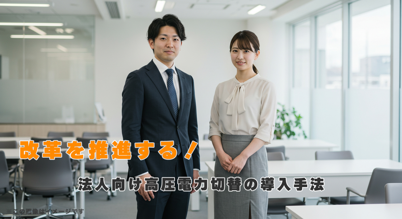 改革を推進する!法人向け高圧電力切替の導入手法