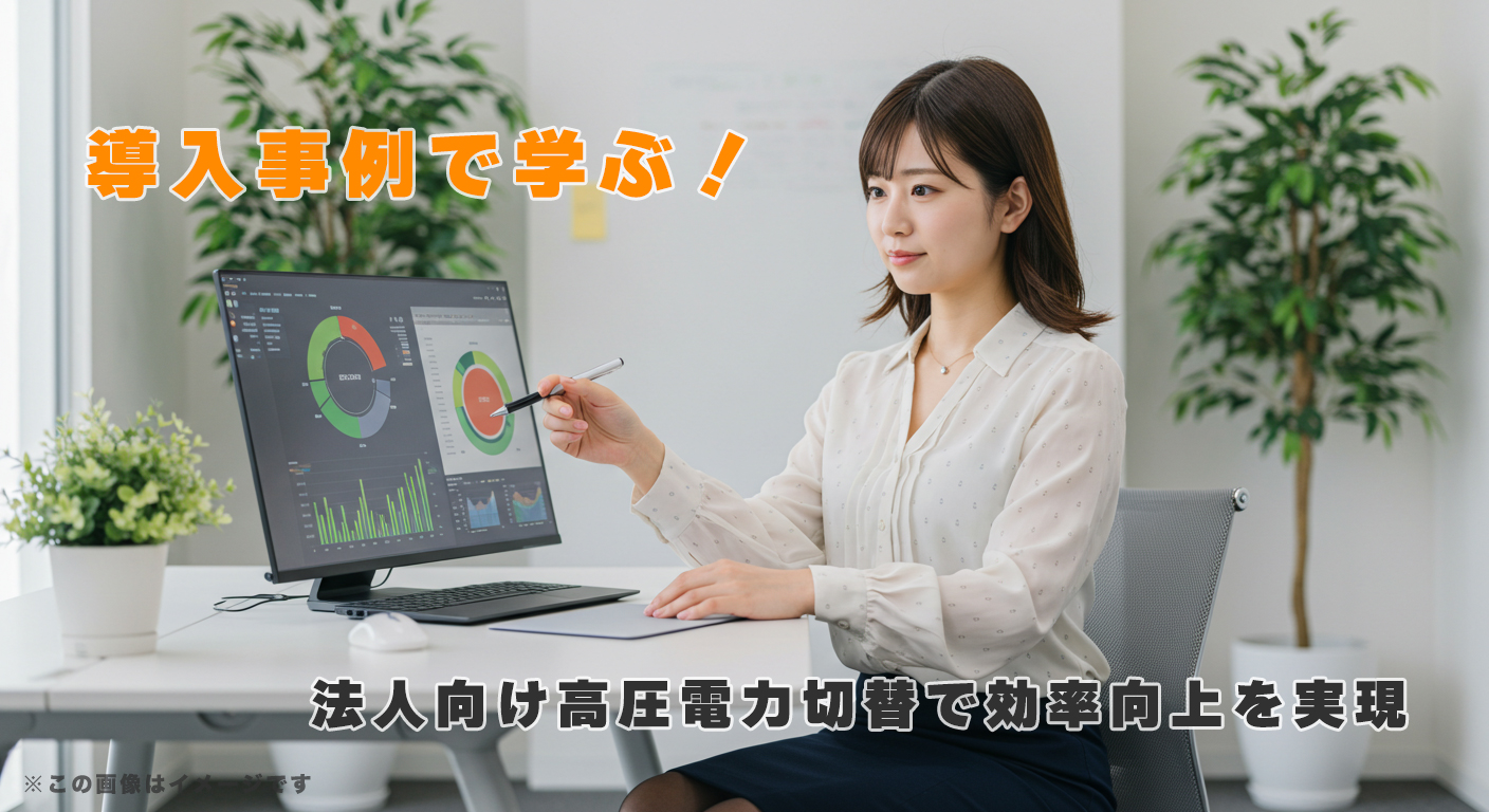 導入事例で学ぶ！法人向け高圧電力切替で効率向上を実現