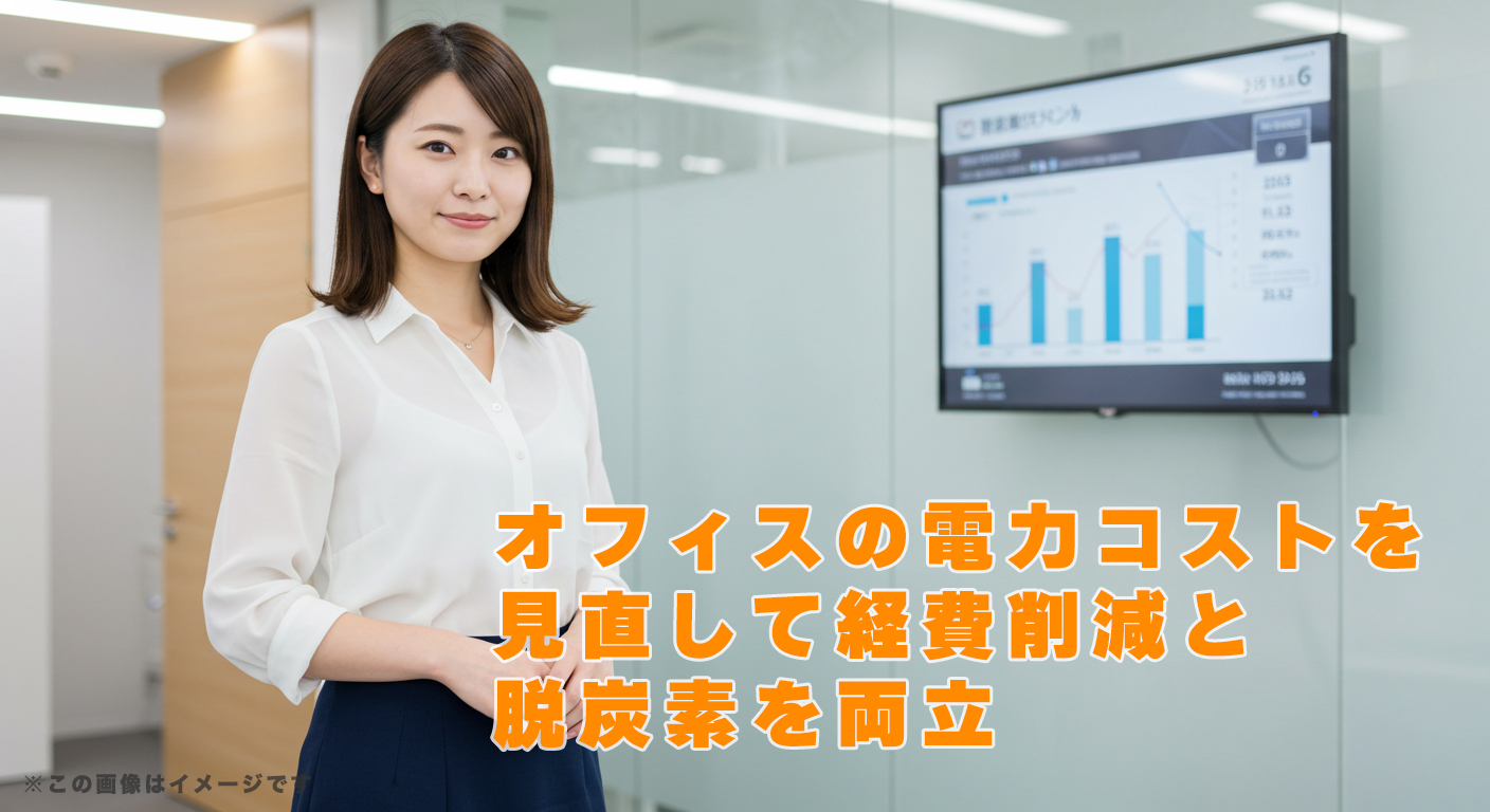 オフィスの電力コストを見直して経費削減と脱炭素を両立