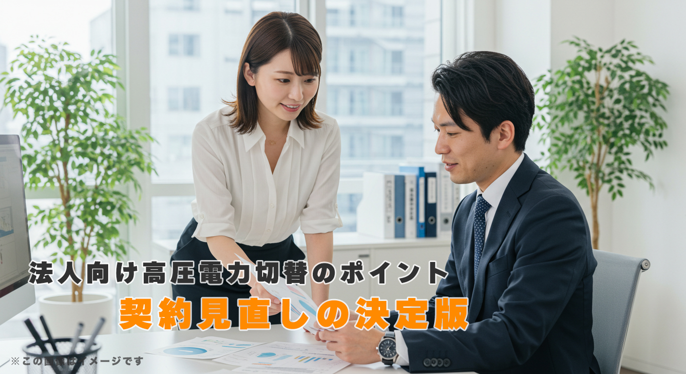 契約見直しの決定版：法人向け高圧電力切替のポイント