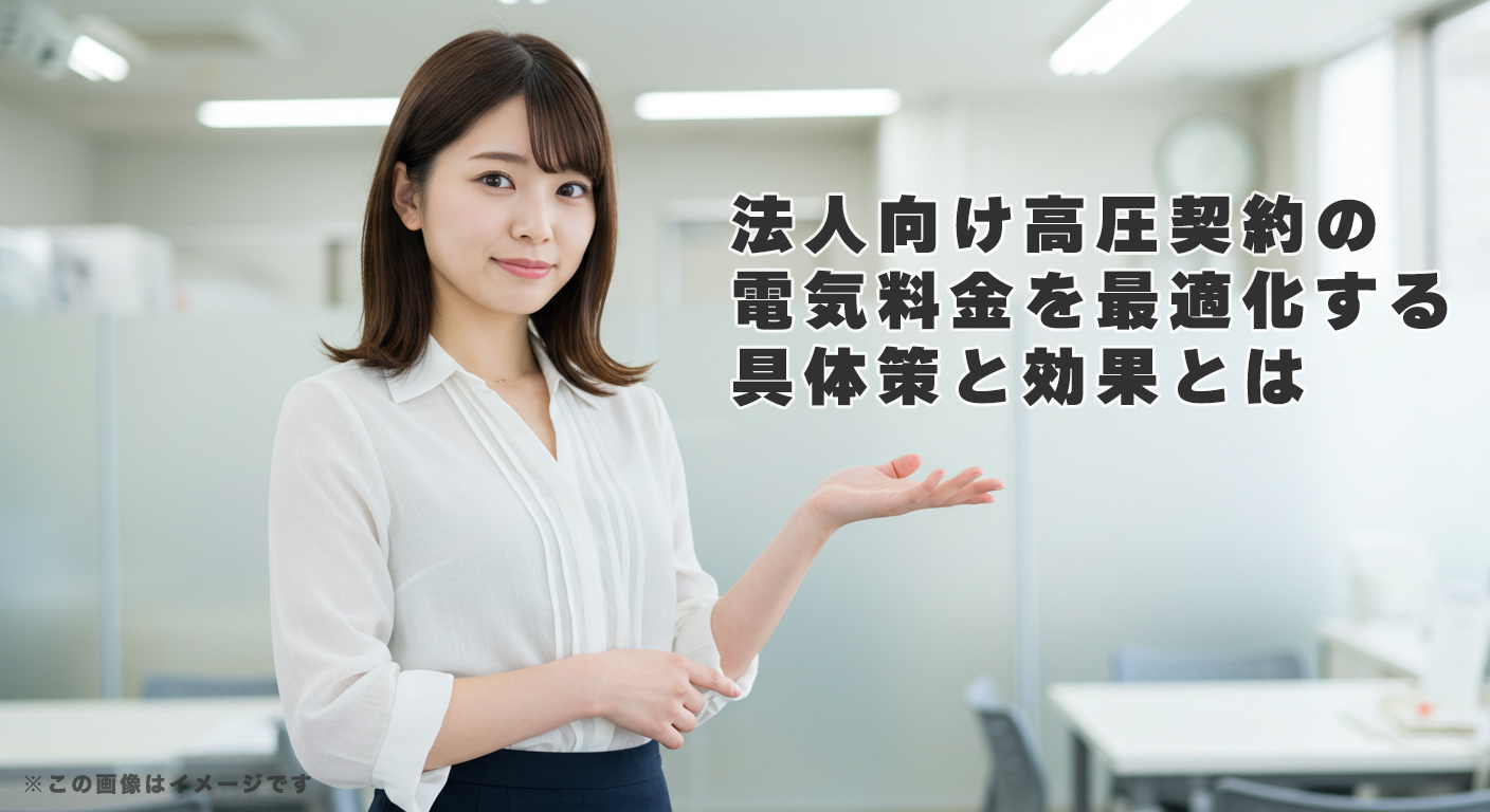 【法人向け】高圧契約の電気料金を最適化する具体策と効果とは