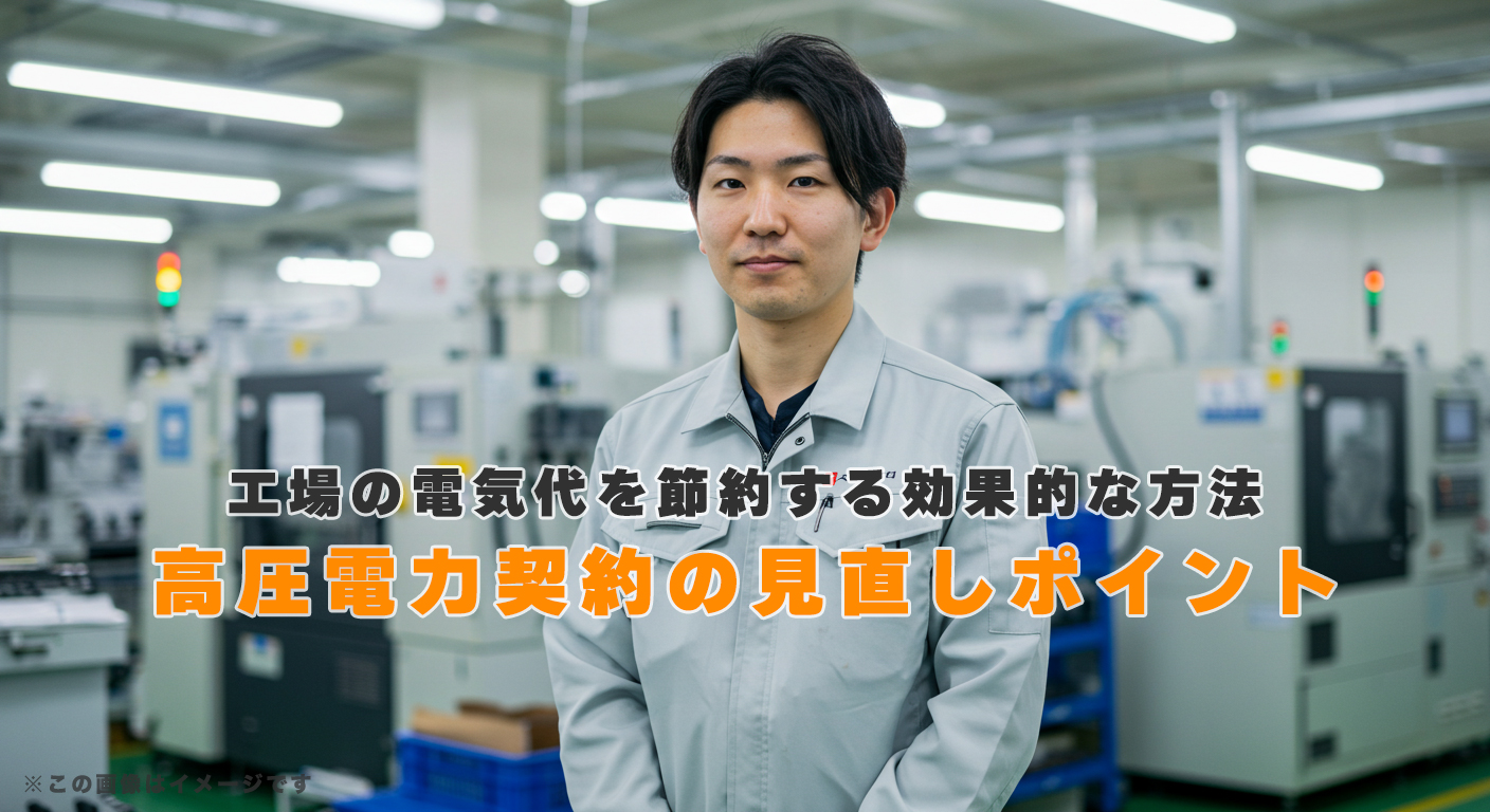 工場の電気代を節約する効果的な方法と高圧電力契約の見直しポイント