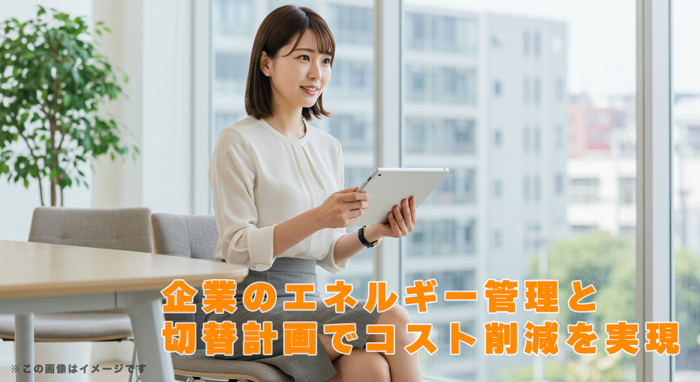 企業のエネルギー管理と切替計画でコスト削減を実現