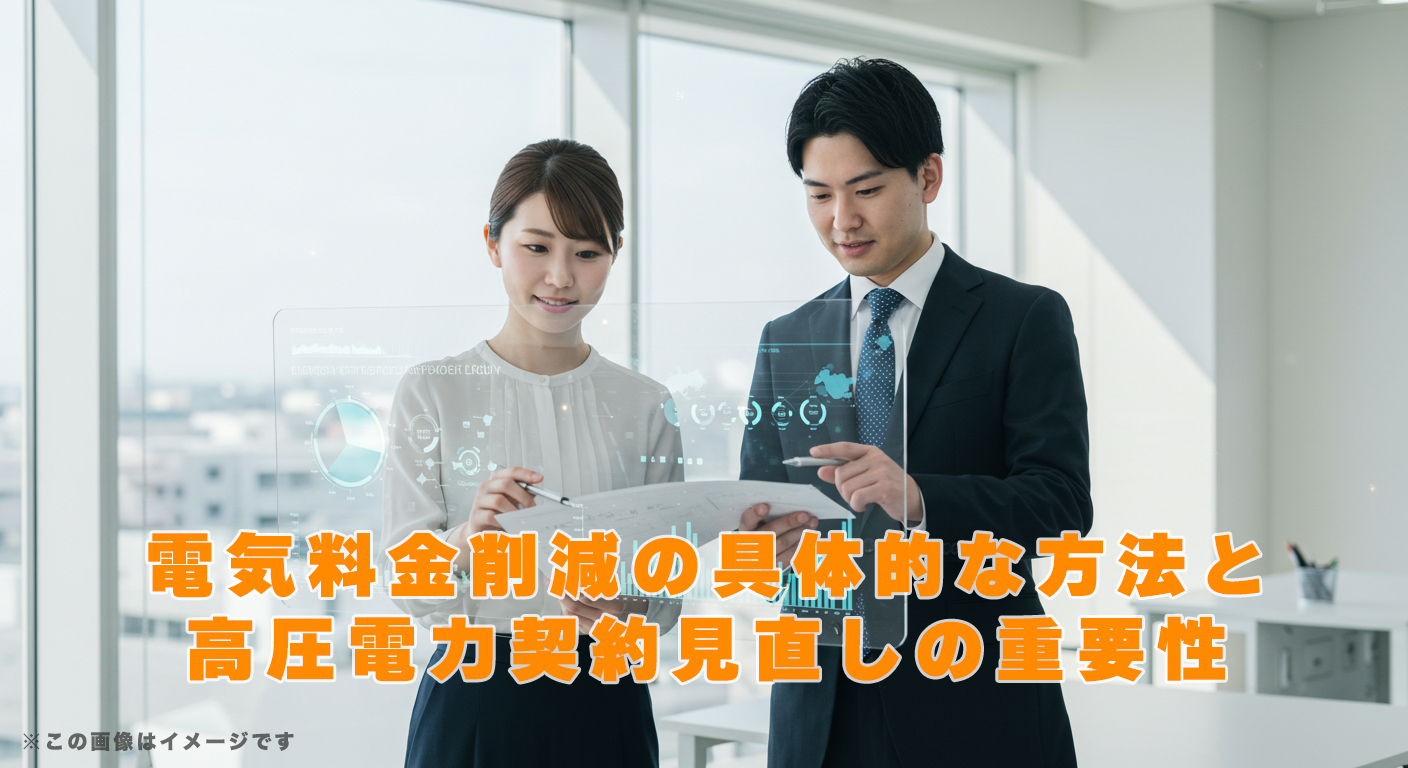 電気料金削減の具体的な方法と高圧電力契約見直しの重要性