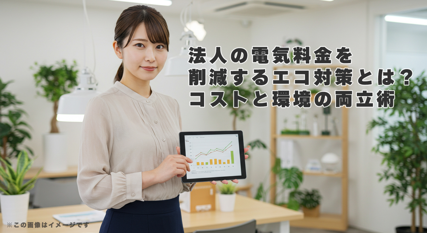 法人の電気料金を削減するエコ対策とは？コストと環境の両立術
