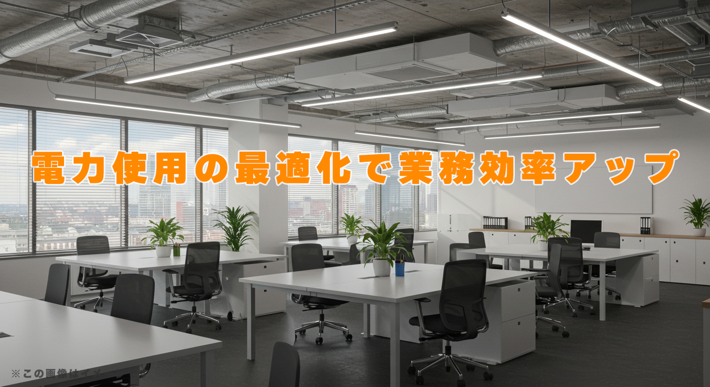 電力使用の最適化で業務効率アップ
