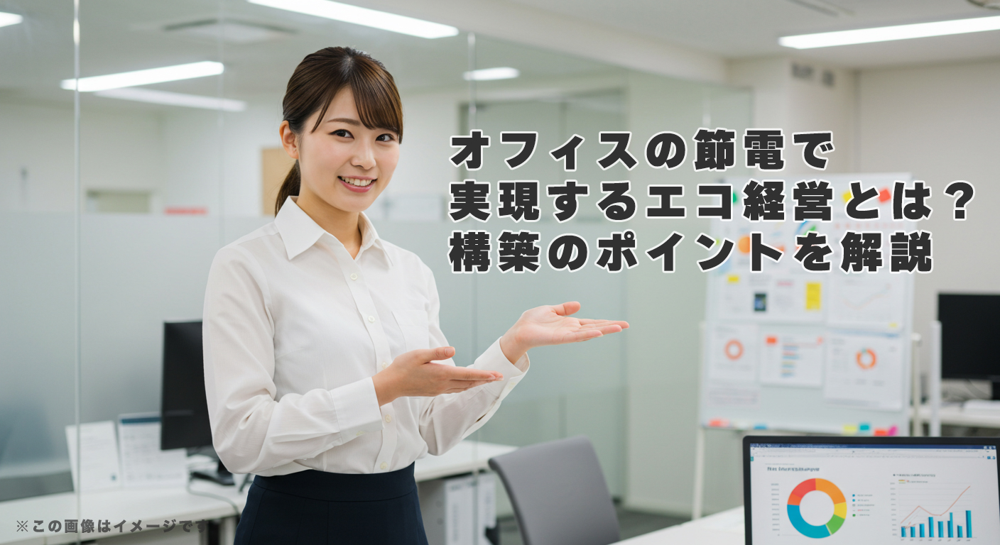 オフィスの節電で実現するエコ経営とは？構築のポイントを解説