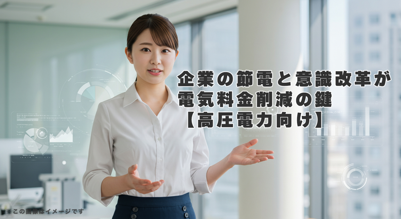 企業の節電と意識改革が電気料金削減の鍵【高圧電力向け】