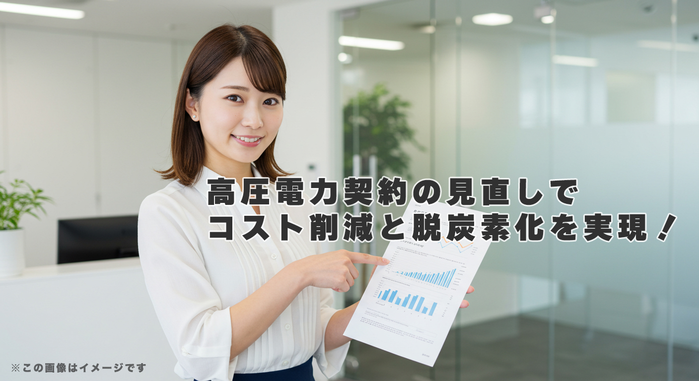 高圧電力契約の見直しでコスト削減と脱炭素化を実現！