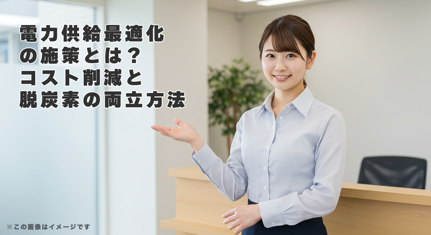 電力供給最適化の施策とは？コスト削減と脱炭素の両立方法