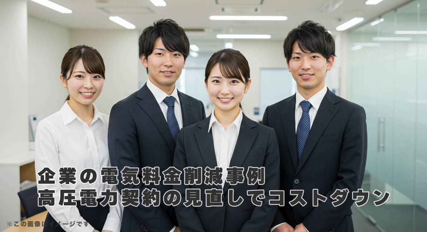 企業の電気料金削減事例｜高圧電力契約の見直しでコストダウン
