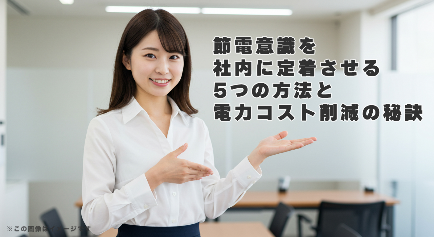 節電意識を社内に定着させる5つの方法と電力コスト削減の秘訣