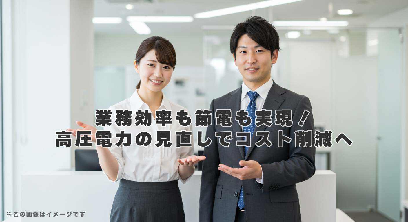 業務効率も節電も実現！高圧電力の見直しでコスト削減へ